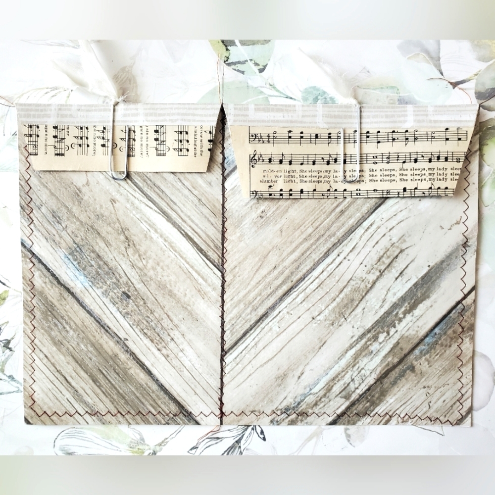 😀 HAND CRAFTED wallpaper double pocket envelope with note paper